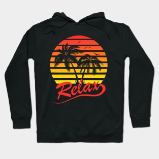 Relax Tropical Sunset Hoodie